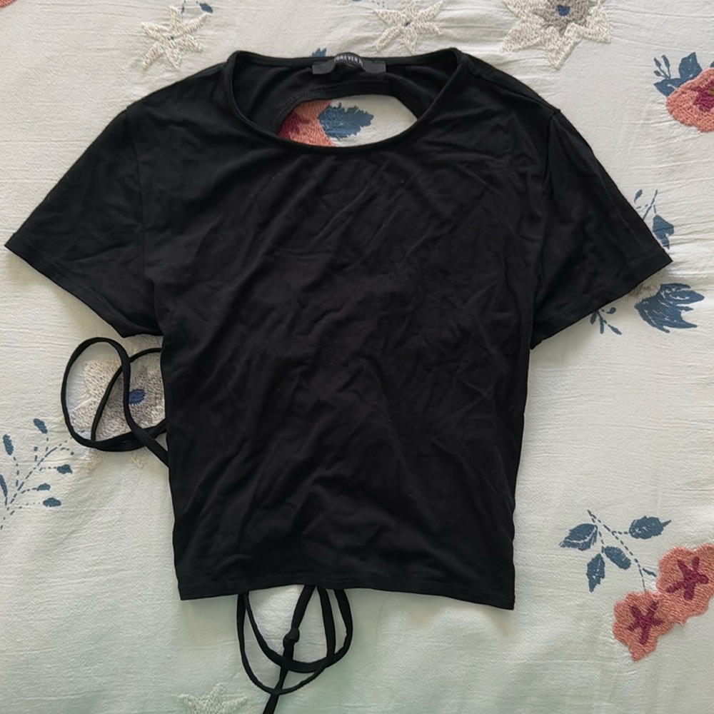 Crop top, open back